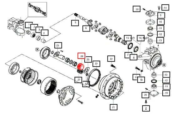 Mahindra Planet Gear 006506183C1 Mahindra Direct Parts