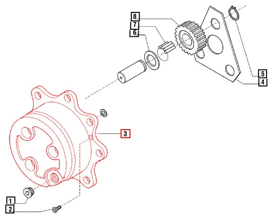 Mahindra Planetary Carrier Assembly 006500456C1 Mahindra Direct Parts