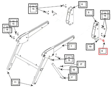 Mahindra Plated Pin Assembly KMW05513026 Mahindra Direct Parts