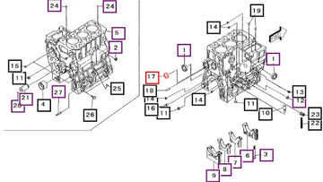 Mahindra Plug, Expansion MF665511 Mahindra Direct Parts