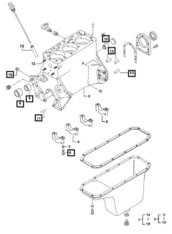 Mahindra Plug, Water Drain 1/4" 000020988R1 Mahindra Direct Parts