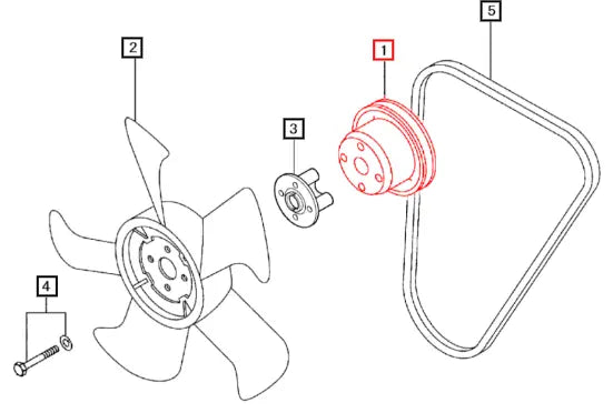 Mahindra Pulley 31A45-20700 Mahindra Direct Parts