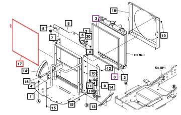 Mahindra Radiator Screen 19480675AG0 Mahindra Direct Parts