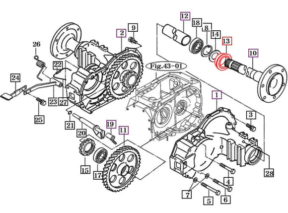 Mahindra Rear Axle Seal 15643072001 Mahindra Direct Parts