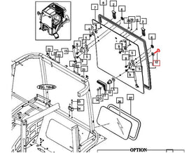Mahindra Rear Window Latch Glass Bolt 2565 Mahindra Direct Parts