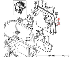 Mahindra Tractor Rear Glass Latch Bolt 14527042600