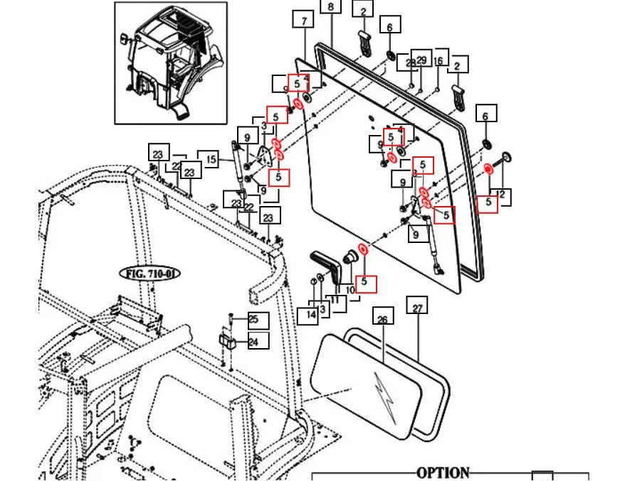 Mahindra Rear Window Latch Grommet 2565 Mahindra Direct Parts