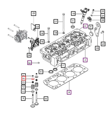 Mahindra Retainer Valve Spring Upper 006018675B1 Mahindra Direct Parts