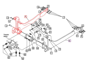 Mahindra Rh Subframe Assembly KMW68012167 Mahindra Direct Parts