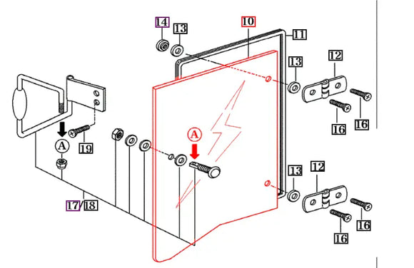 Mahindra Right Side Rear Window Glass 16997020071 Mahindra Direct Parts
