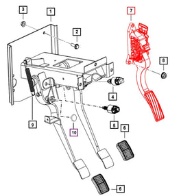 Mahindra Roxor Accelerator Pedal Assembly 0317AAB00171N Mahindra