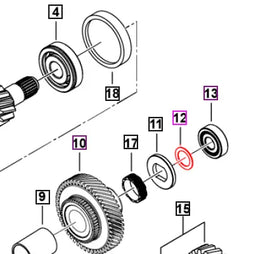 Mahindra Roxor Adj Shim Sub Shaft 1.75 7910028091 Mahindra Direct Parts