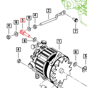 Mahindra Roxor Alternator Pivot Pin M10 0024822 Mahindra Direct Parts