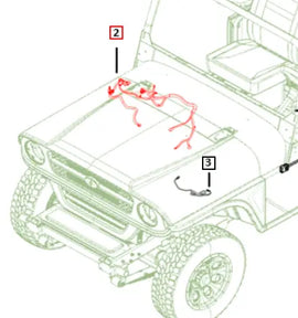 Mahindra Roxor Battery Cable Harness 1401CUA00071N Mahindra Direct Parts