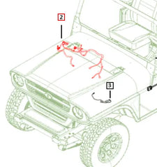 (Limited Availability) Mahindra Roxor Battery Cable Harness 1401CUA00071N