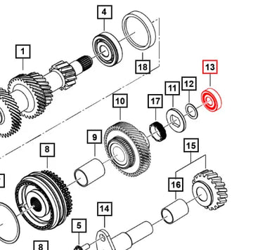 Mahindra Roxor Bearing 6304 0703DD1610N Mahindra Direct Parts