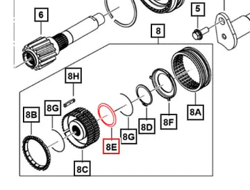 Mahindra Roxor Bellevelle Washer 5th Strut 0703CD1850N Mahindra Direct Parts