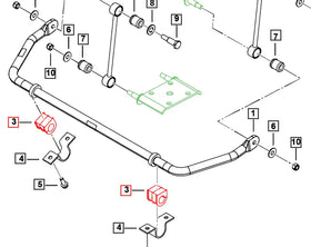 Mahindra Roxor Bushing Stabilizer Bar 0401BA1550N Mahindra