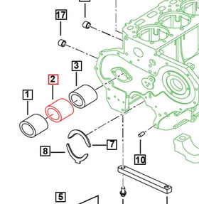 Mahindra Roxor Center Camshaft Bearing 0051323 Mahindra Direct Parts