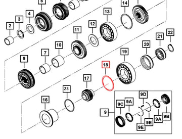 Mahindra Roxor Circlip Output Shaft Bearing 7903066114 Mahindra Direct Parts