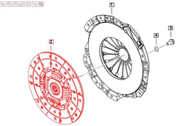 Mahindra Roxor Clutch Disc 0801BA0285N Mahindra