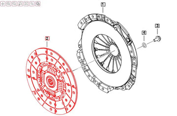 Mahindra Roxor Clutch Disc 0801BA0285N Mahindra