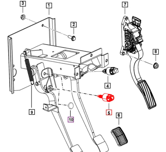 Mahindra Roxor Clutch Switch 0802EA0011N Mahindra