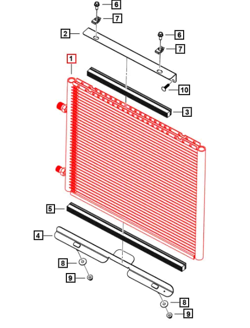Mahindra Roxor Condenser 1203BUA00041N Mahindra Direct Parts