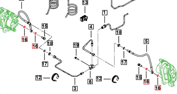 Mahindra Roxor Copper Washer for Banjo Bolt 0011642 Mahindra