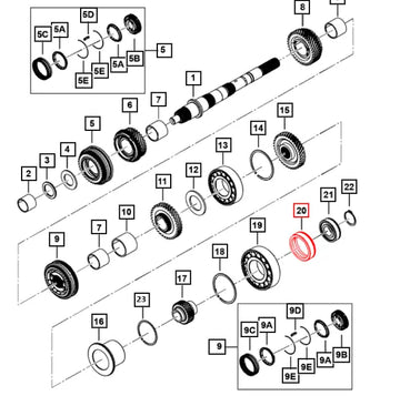 Mahindra Roxor Cylindrical Roller Bearing 9159501780 Mahindra Direct Parts
