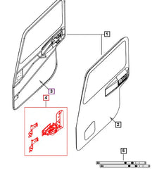 Mahindra Roxor Door Hardware Kit 2302CUA00261N