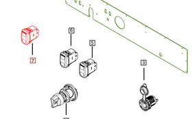Mahindra Roxor Dual Wiper Switch 1803AUA00181N Mahindra