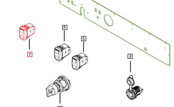 Mahindra Roxor Dual Wiper Switch 1803AUA00181N Mahindra