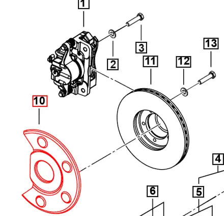 Mahindra Roxor Dust Shield Disc Brake Left Hand LH 0503CA0110N Mahindra