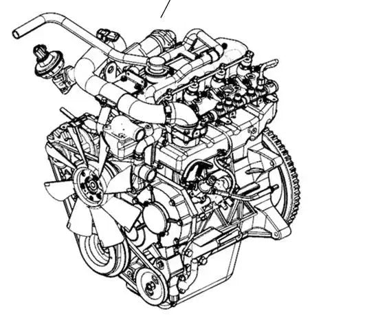 Mahindra Roxor Engine Assembly 2.5L 0301BAB02590N Mahindra