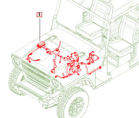 Mahindra Roxor Engine Room Wiring Harness 1801AUA00071N Mahindra