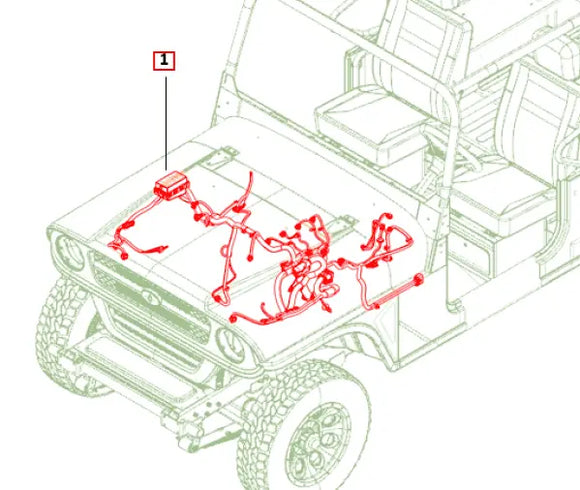 Mahindra Roxor Engine Room Wiring Harness 1801AUA00071N Mahindra