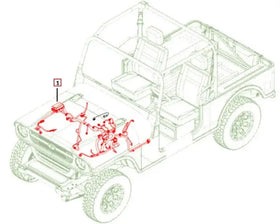 Mahindra Roxor Engine Wiring Harness 1801AUA00791N Mahindra
