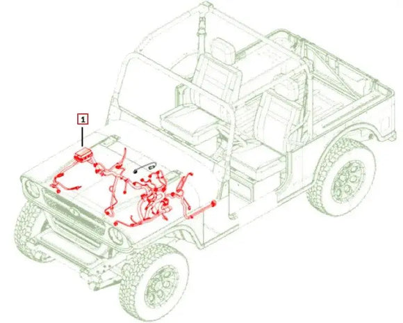 Mahindra Roxor Engine Wiring Harness 1801AUA00791N Mahindra