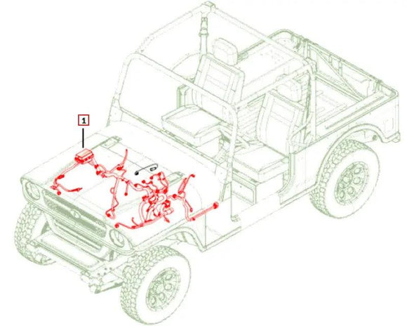 Mahindra Roxor Engine Wiring Harness 1801AUA00791N 2018-2022 Mahindra