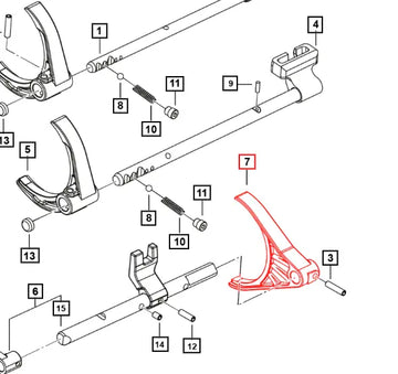 Mahindra Roxor Fork 5th Gear Strut Type 0703CD1260N Mahindra Direct Parts