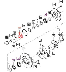 Mahindra Roxor Front Axle Drive Flange 0090706 Mahindra