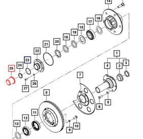 Mahindra Roxor Front Axle Hub Dust Cover Cap 0641920 Mahindra