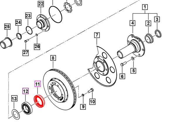 Mahindra Roxor Front Axle Oil Seal 0098313 Mahindra