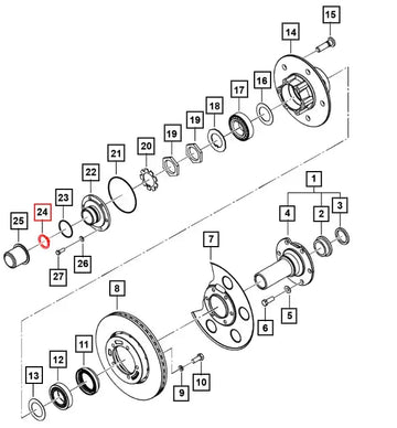 Mahindra Roxor Front Axle Outer Snap Ring 0649778 Mahindra