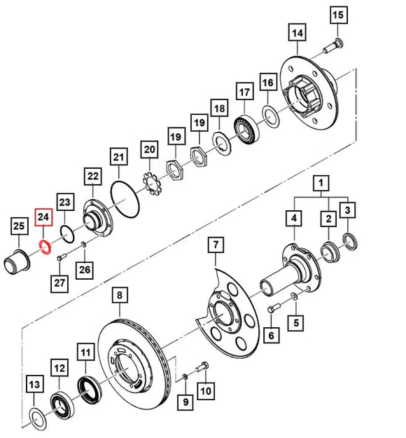 Mahindra Roxor Front Axle Outer Snap Ring 0649778 Mahindra