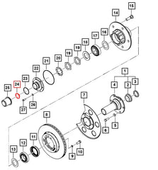 Mahindra Roxor Front Axle Outer Snap Ring 0649778