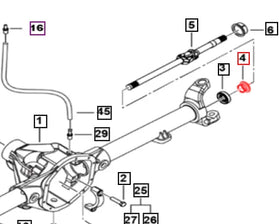 Mahindra Roxor Front Axle Shaft Guide 0098314 Mahindra