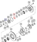 Mahindra Roxor Front Axle Tabbed Lock Washer 0099825 Mahindra