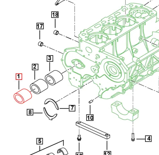 Mahindra Roxor Front Camshaft Bearing 0051322 Mahindra Direct Parts